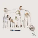 Ménagère Christofle métal argenté — modèle filet perlé (Vendu)