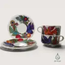 Duo tasses à déjeuner avec soucoupes Villeroy & Boch "Acapulco" (Vendu)