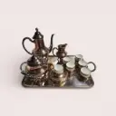 Service à thé/café en métal argenté Limoges