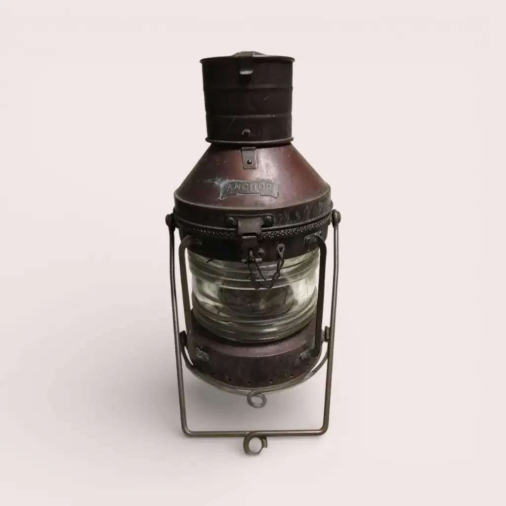 Lampe marine Anchor en cuivre