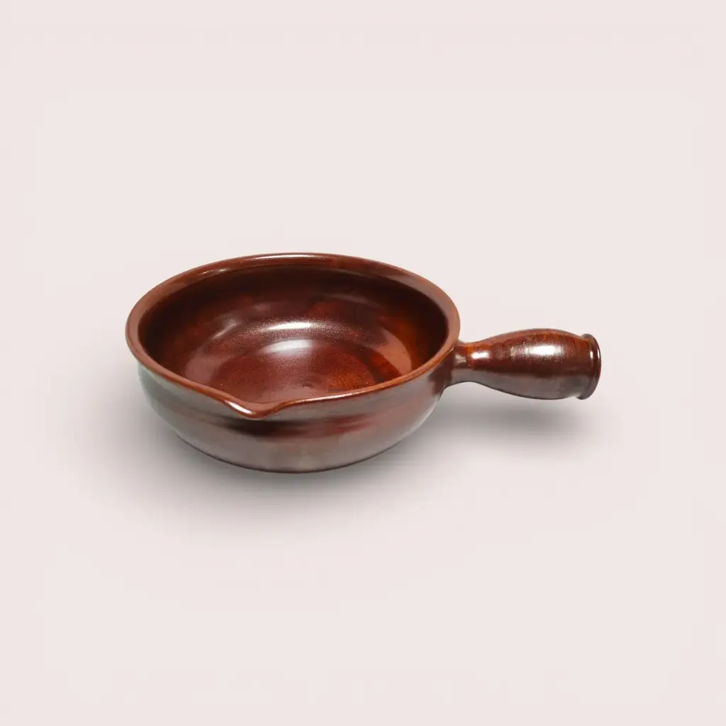 Poêlon en céramique signé Vallauris