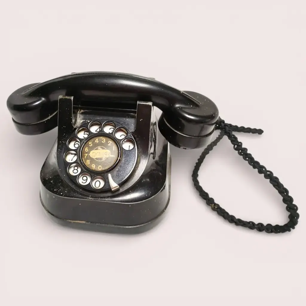 Téléphone à cadran noir ATES