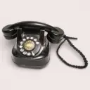 Téléphone à cadran noir ATES