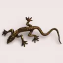 Lézard décoratif en laiton signé Bouillon