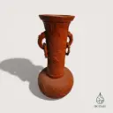 Vase terre cuite à motifs dragons