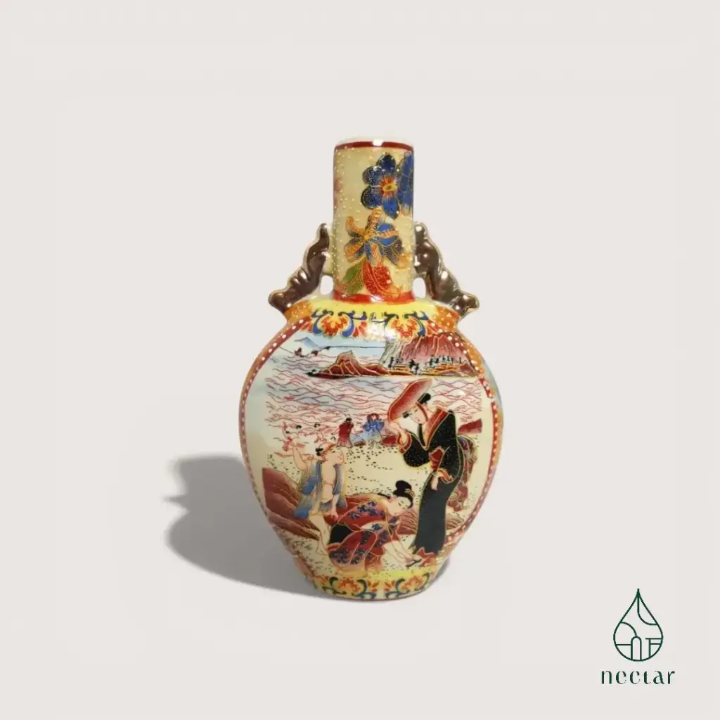 Vase décoratif japonais Satsuma