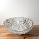 Coupe ovale en cristal taillé