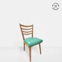 MAUVAISE GRAINE - Chaise Vintage skaï neuf vert