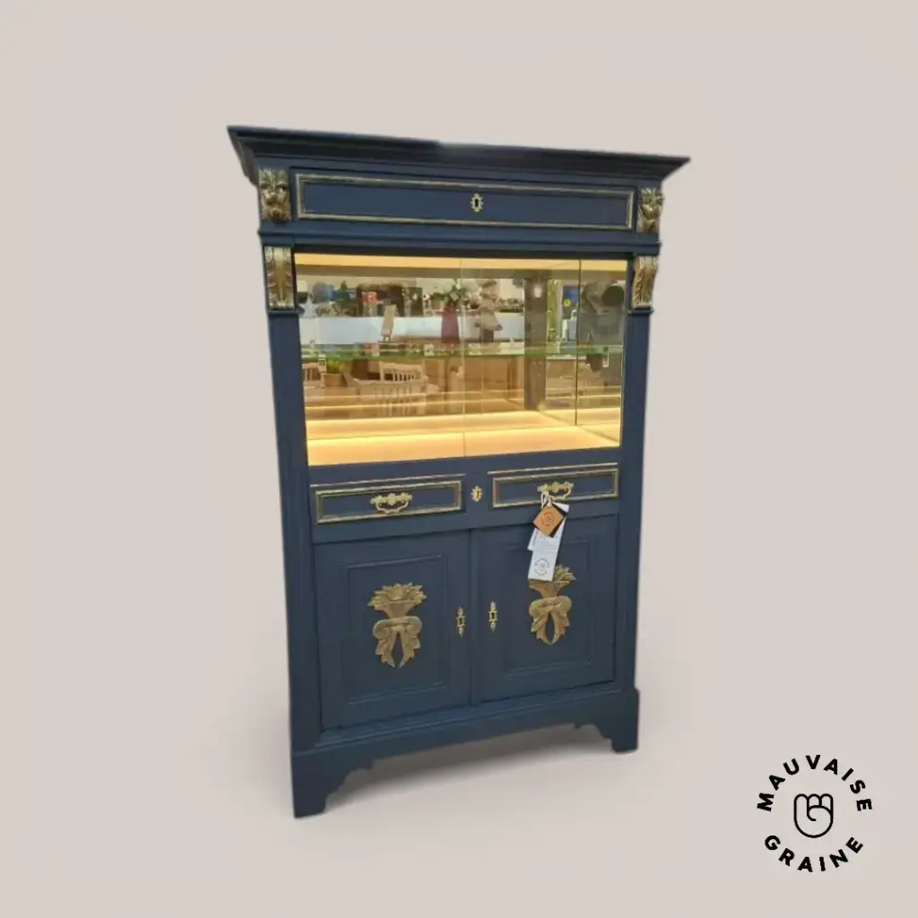 Buffet vitrine avec led