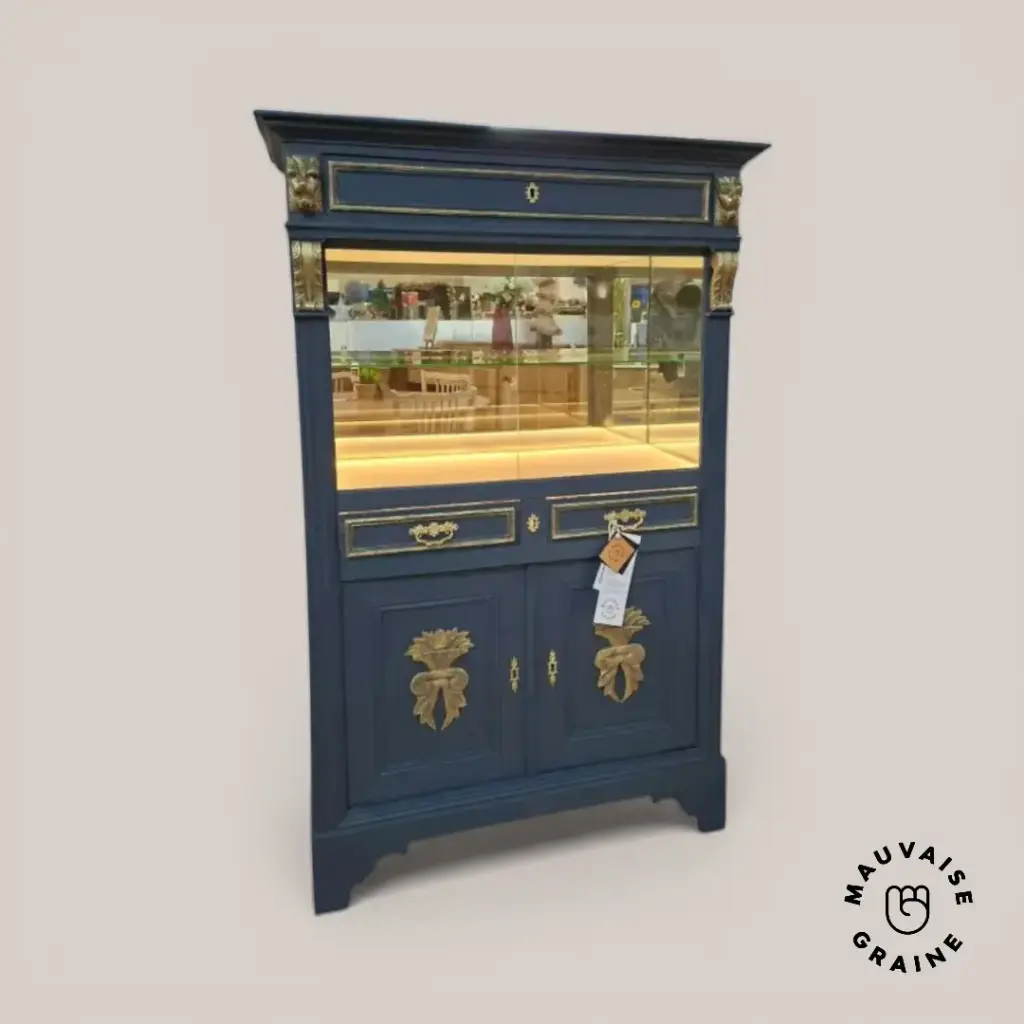 Buffet vitrine avec led