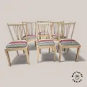 Lot de 6 chaises tissu ZigZag