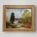 Peinture signée E. Croteux