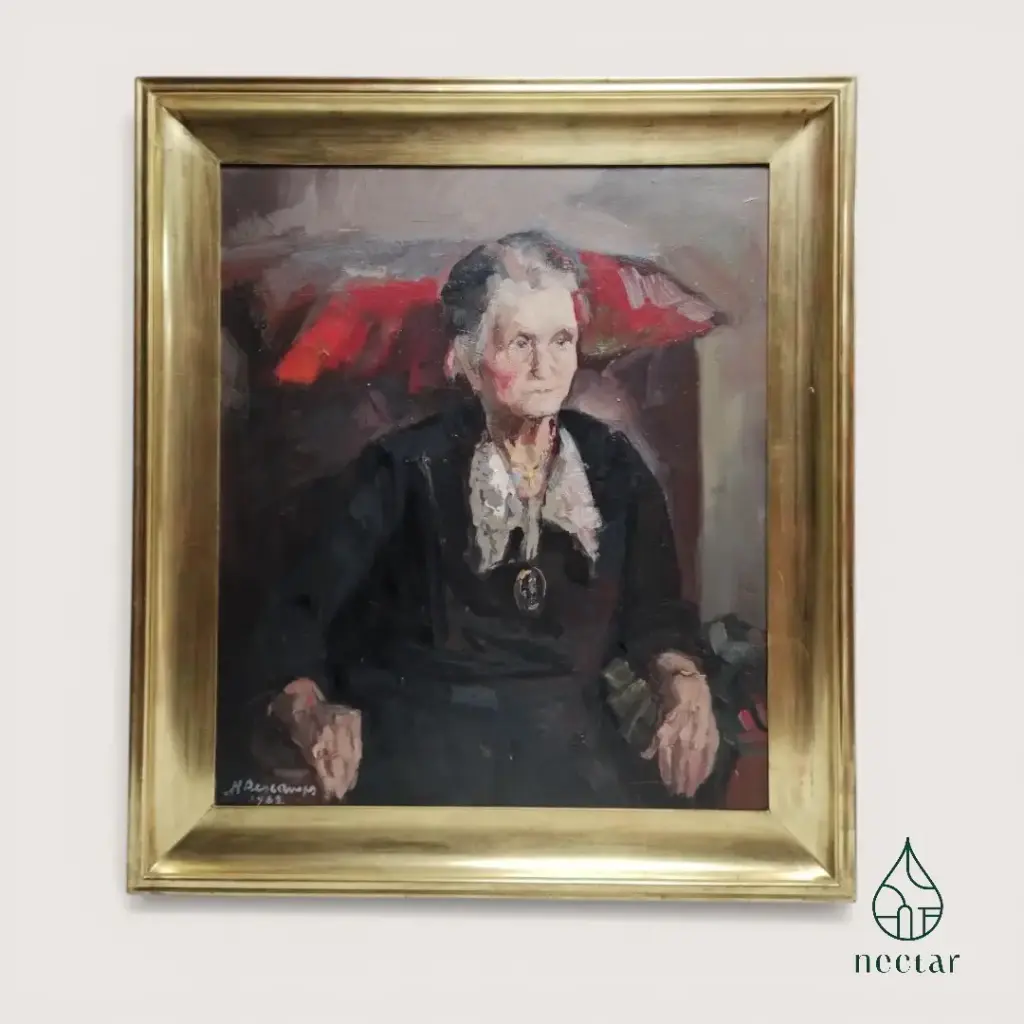 Portrait de femme âgée Henri Descamps