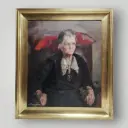 Portrait de femme âgée Henri Descamps