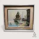 Marine au voilier amarré – M. Schneider