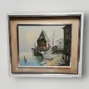 Marine au voilier amarré – M. Schneider