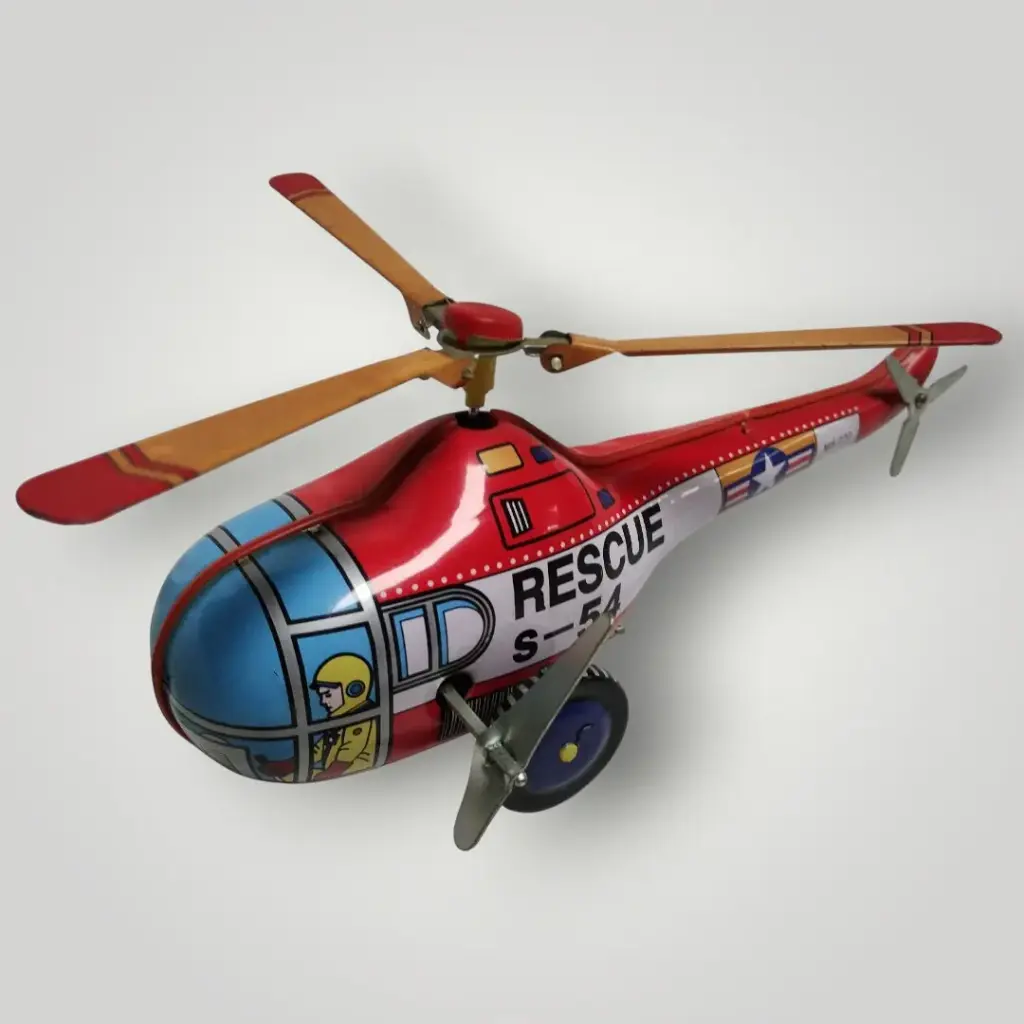 Hélicoptère mécanique en tôle