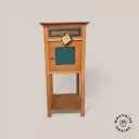 PROMO: Meuble d'appoint Chêne et British Green (Vendu) 