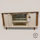 Buffet ancien avec vitrine - rénové 