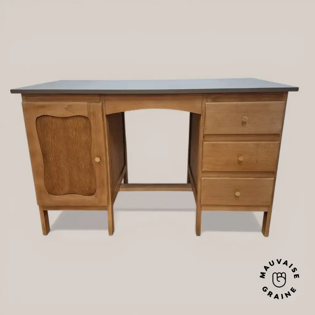 Bureau en hêtre relooké