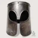 Casque corinthien — réplique acier, finition antique