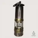 Lampe de mineur de sécurité à huile numérotée – verre Schott & Gen Jena