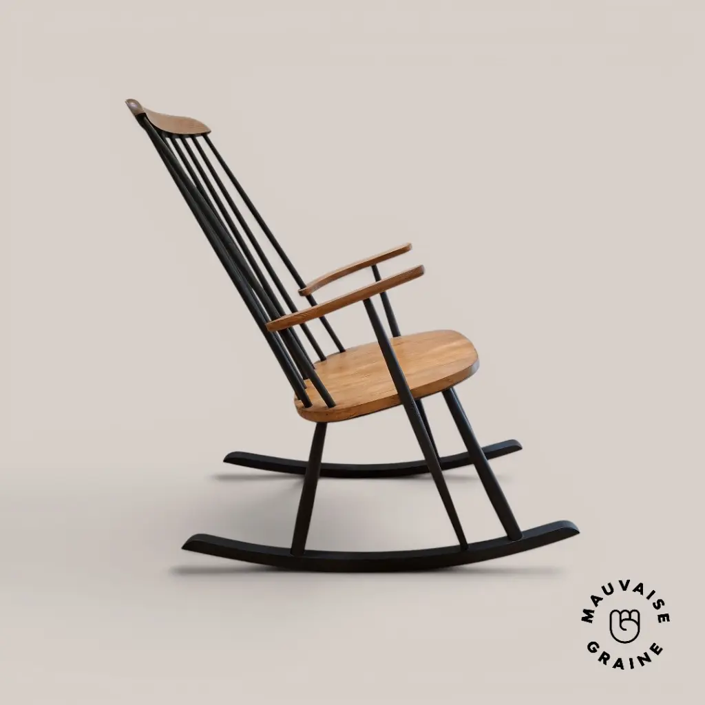 Rocking chair vintage Blackout