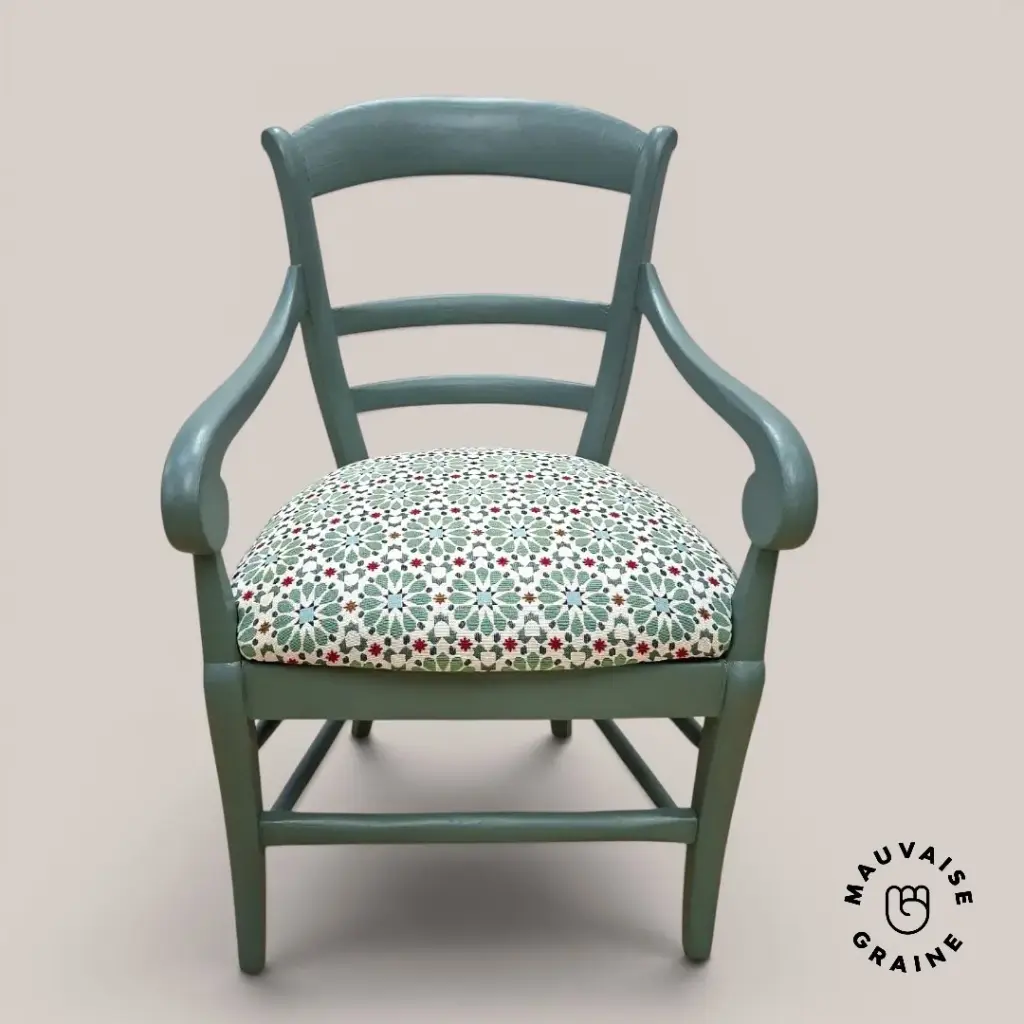 PROMO: Fauteuil Cricket - Tissu à fleurs Vintage (Vendu)