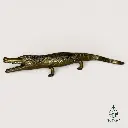 Statuette crocodile en laiton vintage (Vendu)
