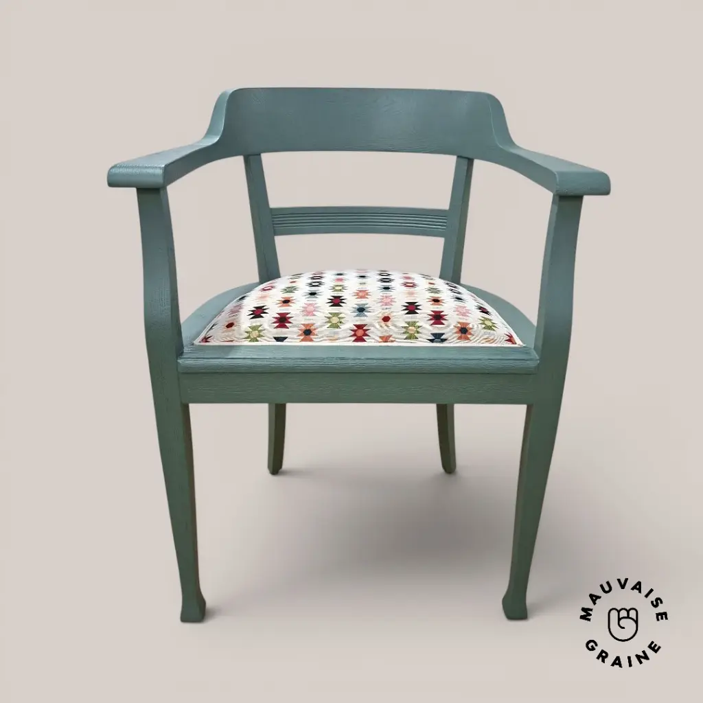 Fauteuil Cricket - Tissu à motifs graphiques colorés