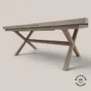 Table de jardin extensible - Aluminium et céramique- Oviala 