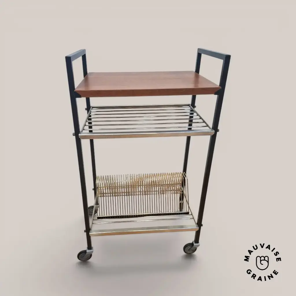 Desserte à roulettes Tomado Porte-vinyl 50's