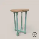 Table d'appoint en chêne turquoise Norway