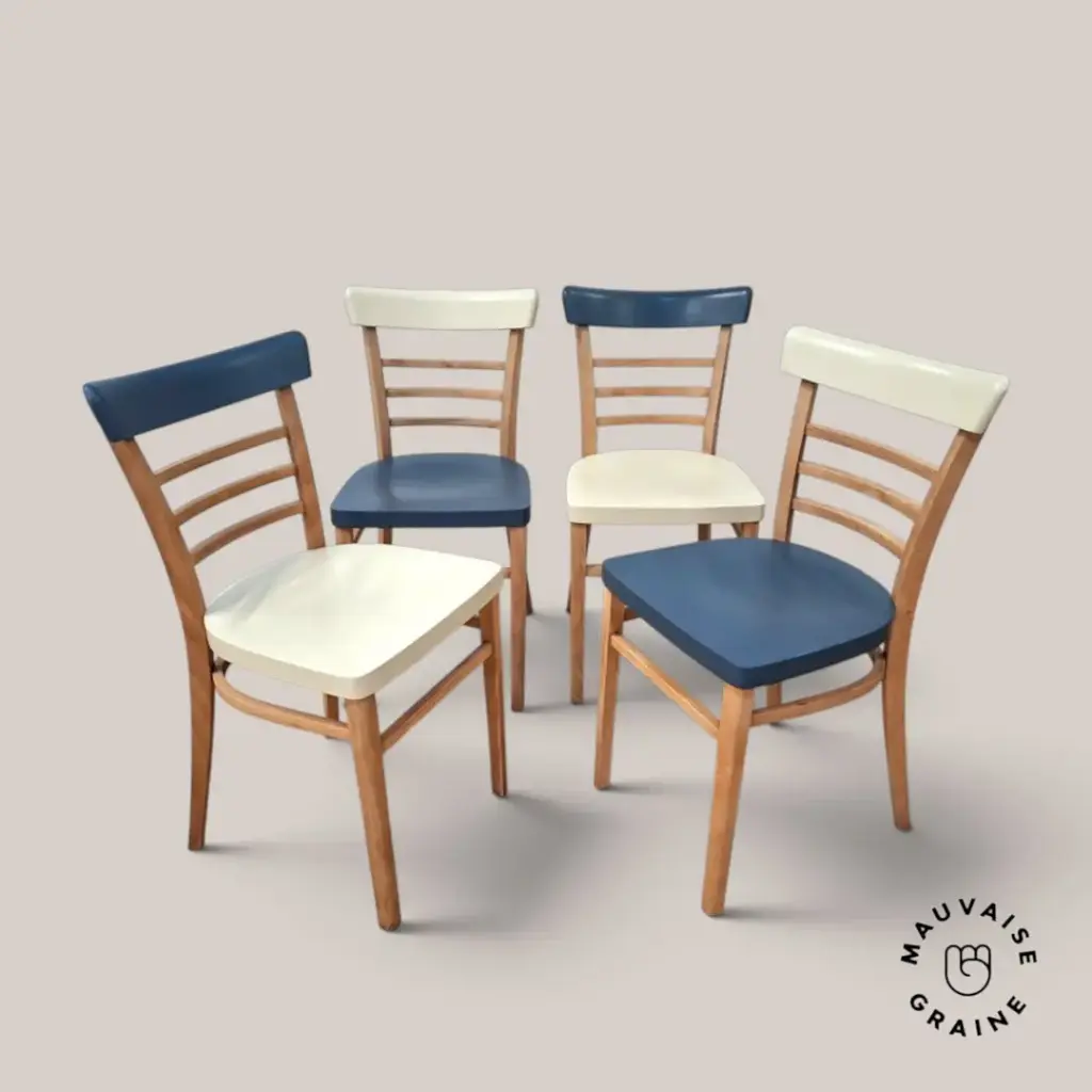 Série de 4 chaises Bistrot - Mid century  