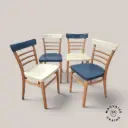 Série de 4 chaises Bistrot - Mid century  