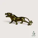Statuette de tigre en laiton vintage
