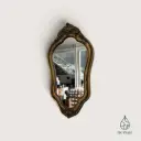 Petit miroir vintage doré