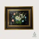 Tableau ancien bouquet de fleurs – Signé P. Schmitt – 1932