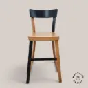 Kid's chaise haute relookée Black & Wood 
