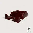 Porte-cartes vintage CANASTA avec cendrier – Céramique bordeaux