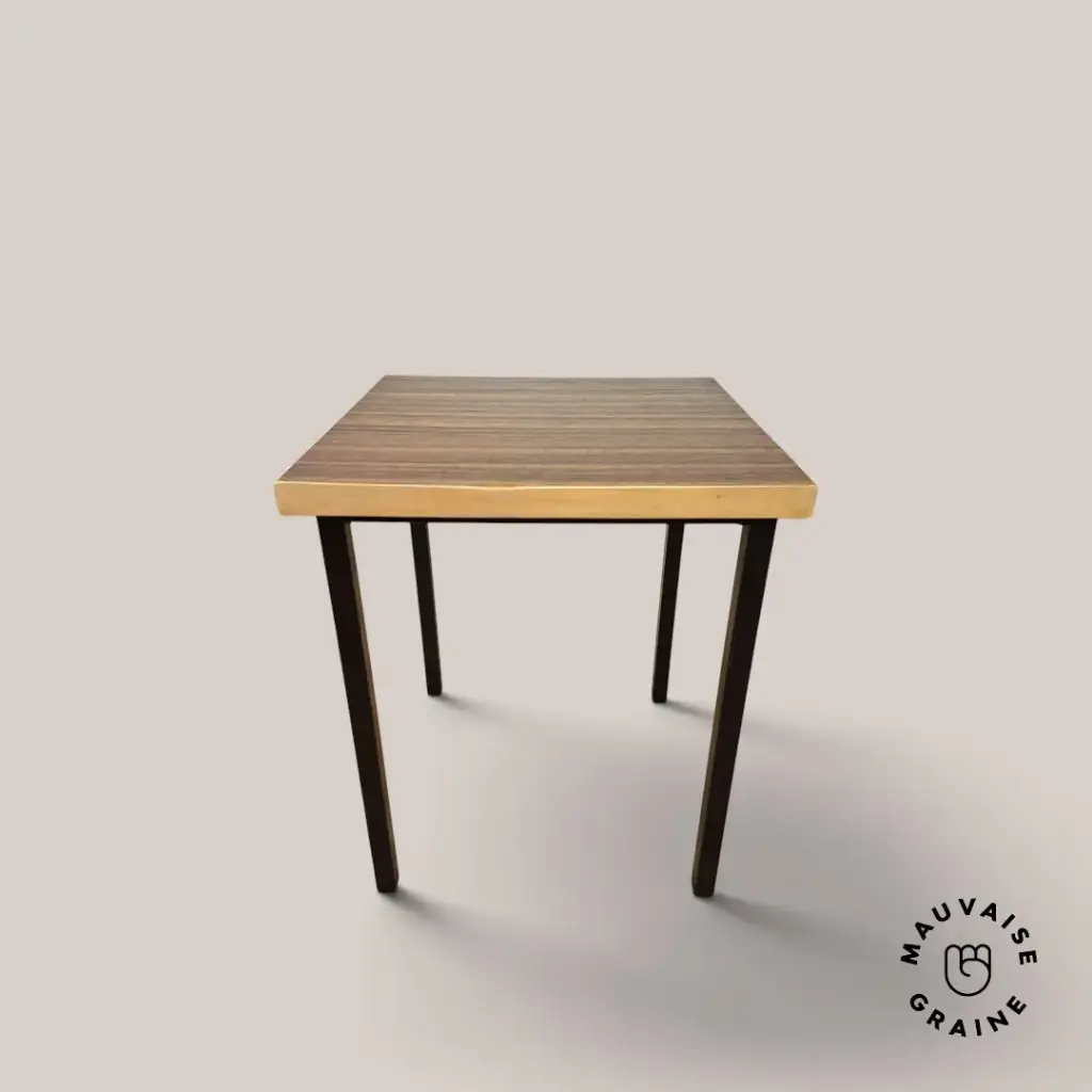 Petite table carrée d'appoint - vintage 
