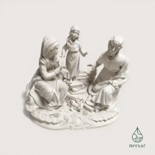 [A/04/250915] Groupe en biscuit signé Meneghetti