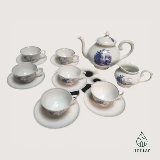 [B/03/250917] Service à thé en porcelaine