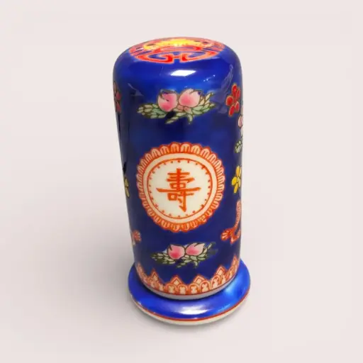 Boîte cylindrique en porcelaine chinoise
