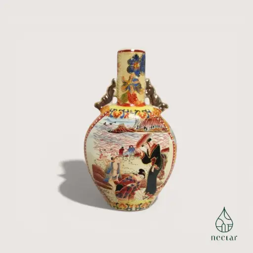 Vase décoratif japonais Satsuma