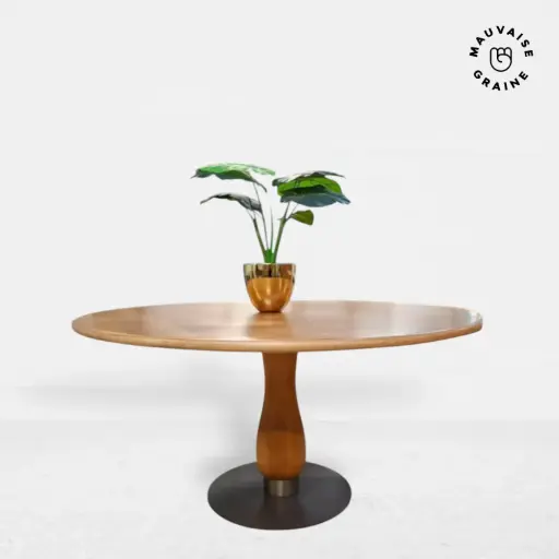 [Table ronde-D-20260119] MAUVAISE GRAINE - Table ronde pied central