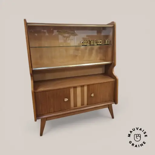 [Highboard-D-2026-03-27] Highboard avec vitrine mid-century 