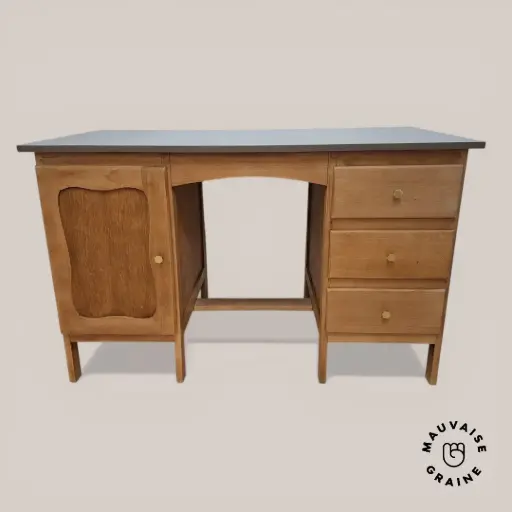 [bureau-D-20260402] Bureau en hêtre relooké
