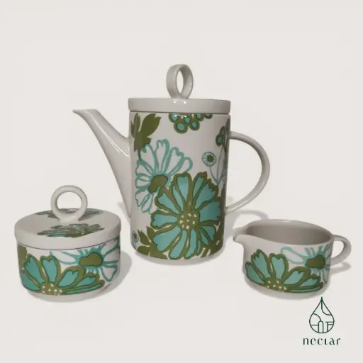 [B/02/170426] Villeroy & Boch Scarlett – Cafetière + sucrier + pot à lait