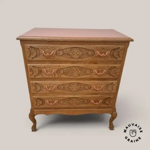 [D-commodeLavarock-20260630] Commode Lava Rock 4 tiroirs